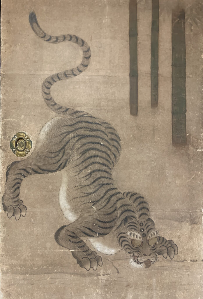 西福寺所蔵「竹虎図襖」部分図